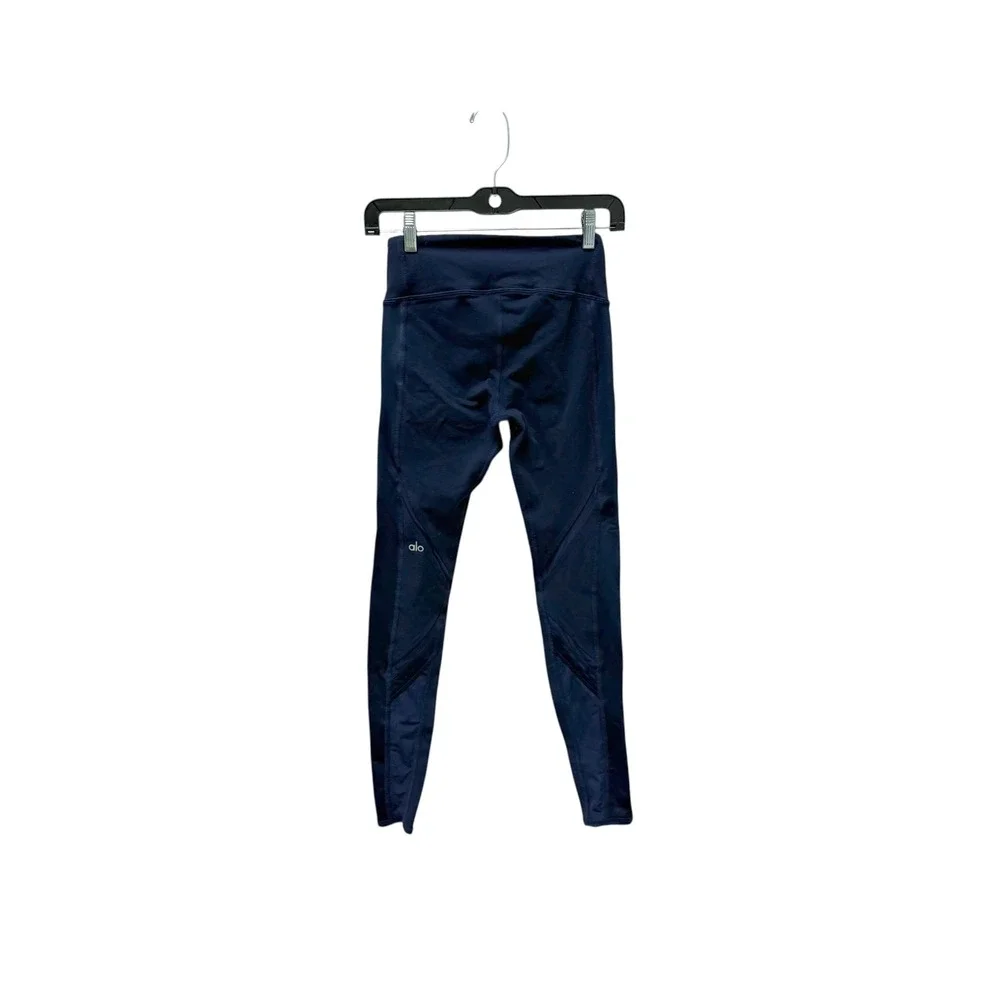 ALO Yoga‎ Epic Leggings Mesh Athletic Workout Navy Size XXS